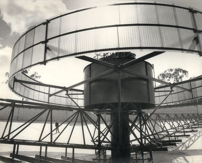 Inner part of circular concrete construction