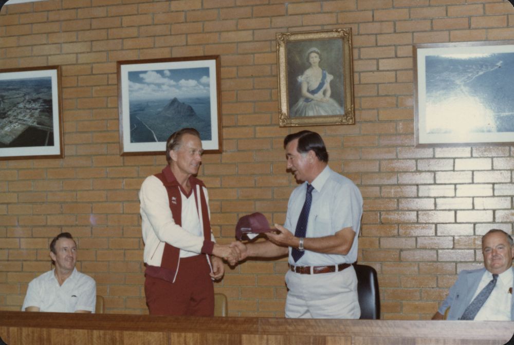 Queensland Primary Schools Athletics Squad visit to Caboolture Shire Council Chambers