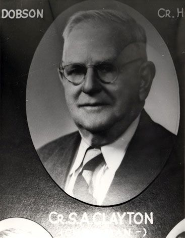 Sidney Augustus Clayton, Shire Chairman of Caboolture Shire Council, ca. 1960