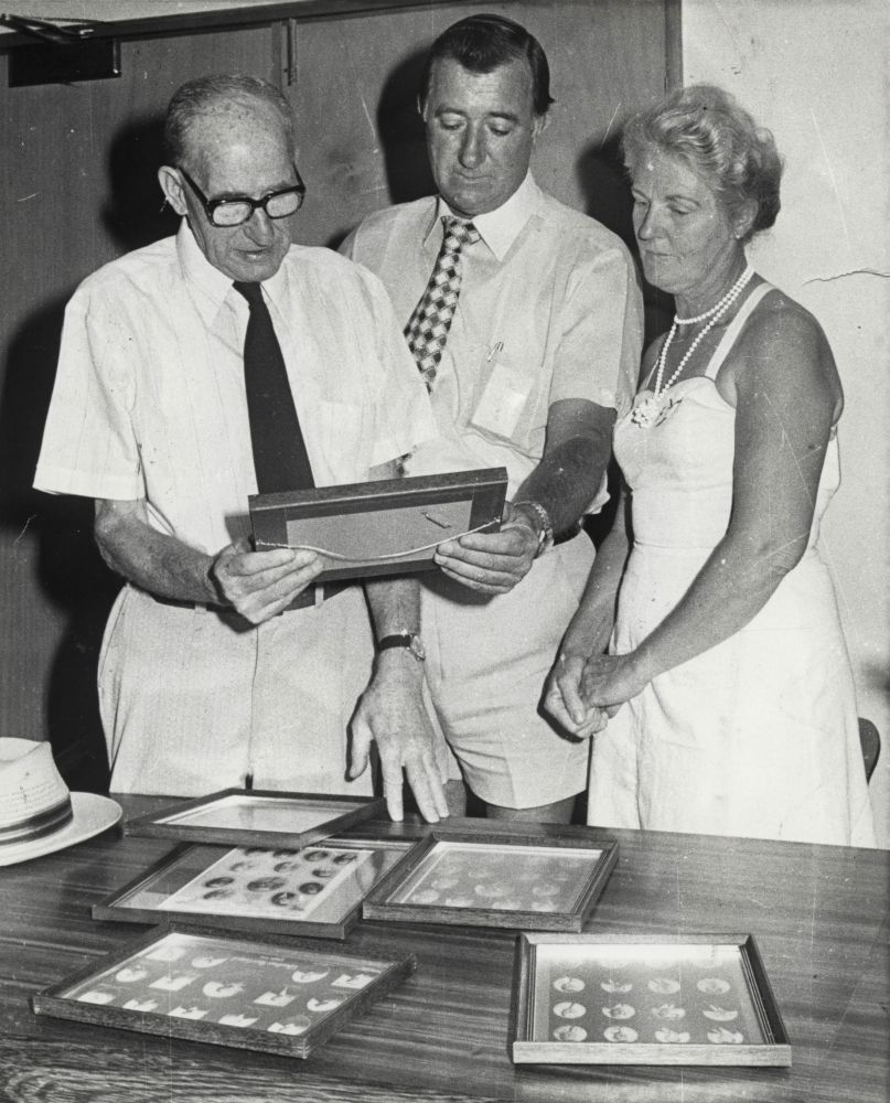 Looking at photographs of previous Caboolture Shire Councils, ca. 1980