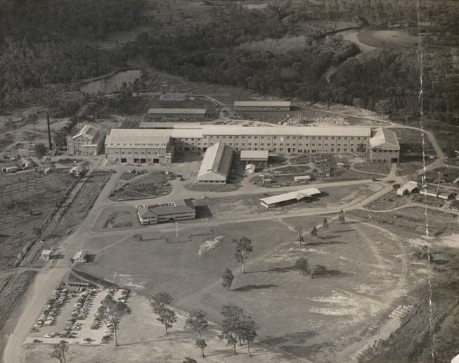 Aerial of the Petrie Mill