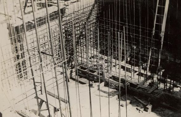 The Effluent Tank being Constructed