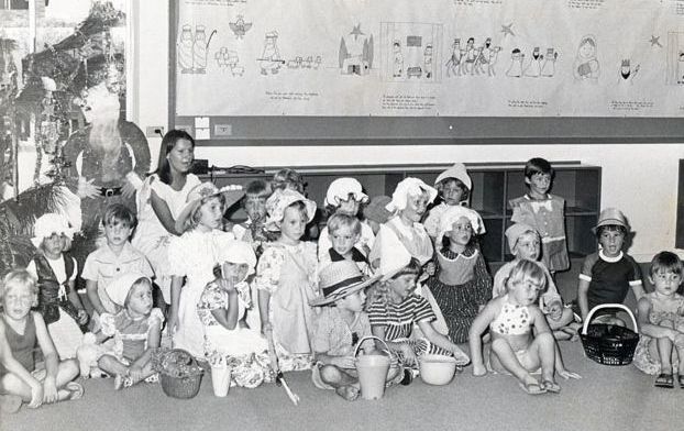 Caboolture Kindergarten on break-up day in 1979