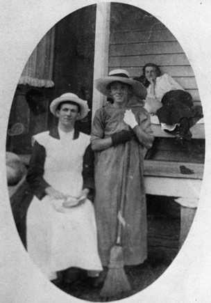 Maurice Dowling (left) and Miss Lillian Mewett (right)