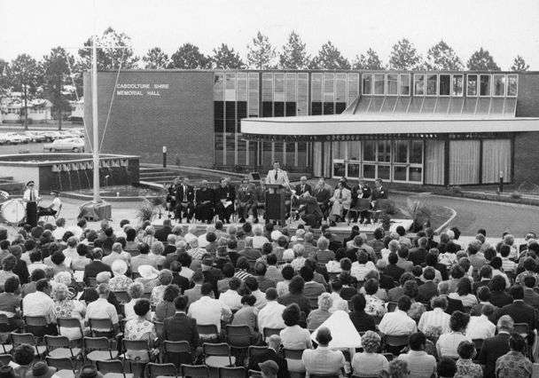 Official opening of the Caboolture Shire Memorial Hall in King Street Caboolture