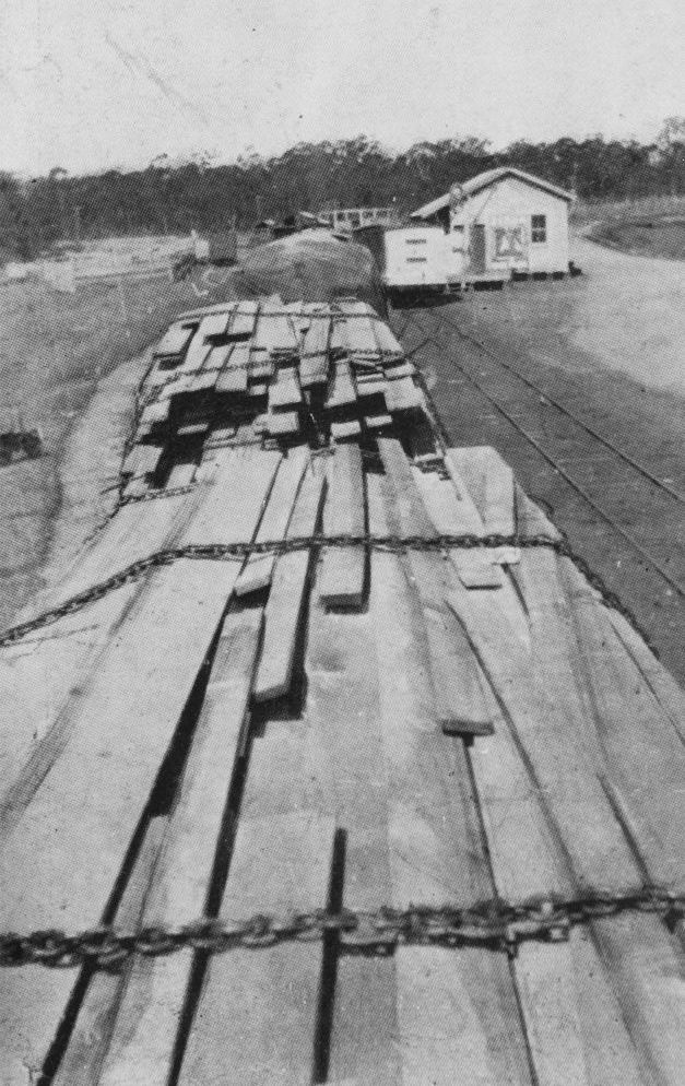 Woodford Railway Station and yard in 1932