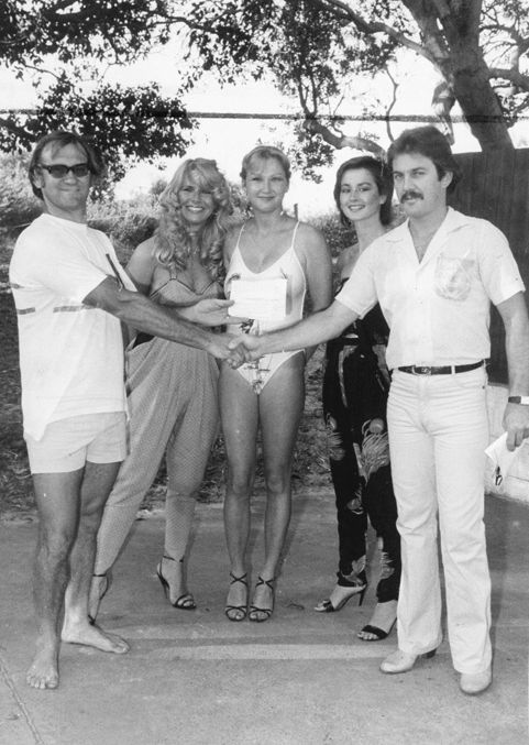 Presentation of a cheque to the Bribie Island Surf Lifesaving Club