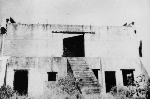 Main World War II fort on Bribie Island in 1979