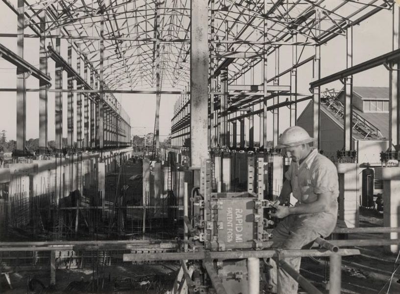 Mill under construction