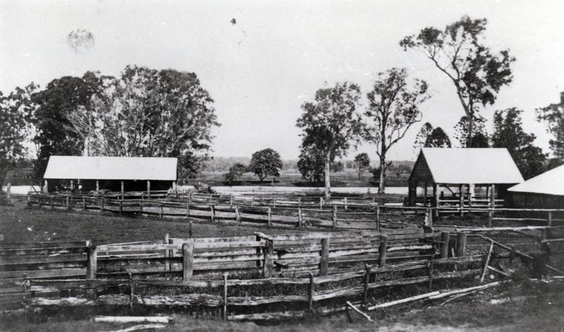 Yards at Morayfield Park, ca. 1918