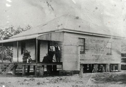The original Furlong home on Glass Mountain Creek