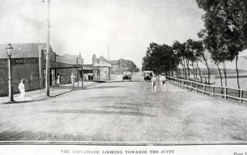 The Esplanade looking towards the Jetty at Redcliffe