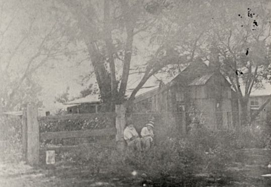 Building part of J.W. Zillman's home at Flagstone