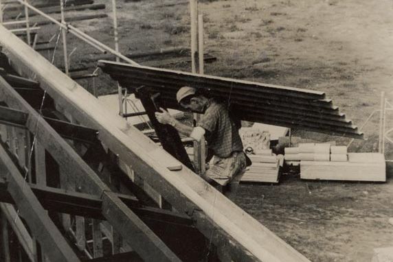 Mill under construction