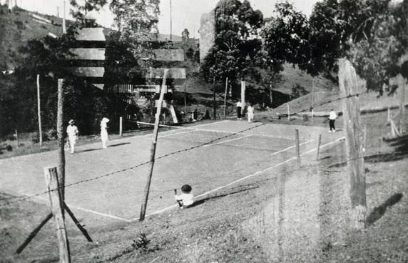 Sellins' Tennis Court, ca. 1920
