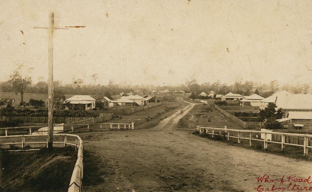 Lower King Street Caboolture (Wharf Road) in 1924