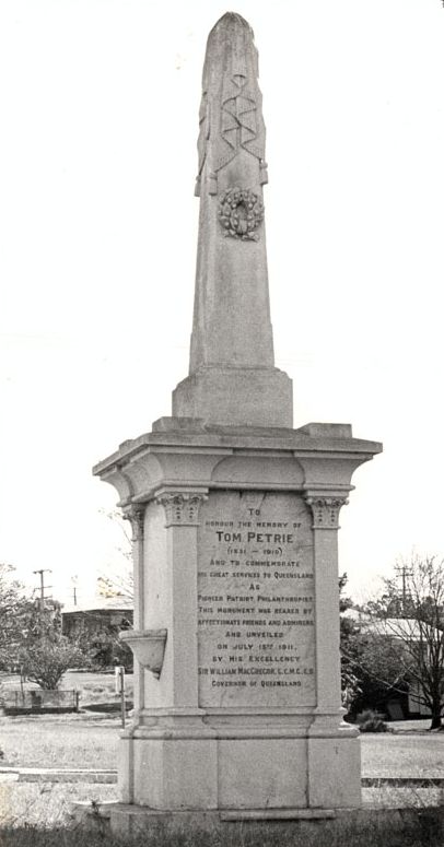 Tom Petrie monument