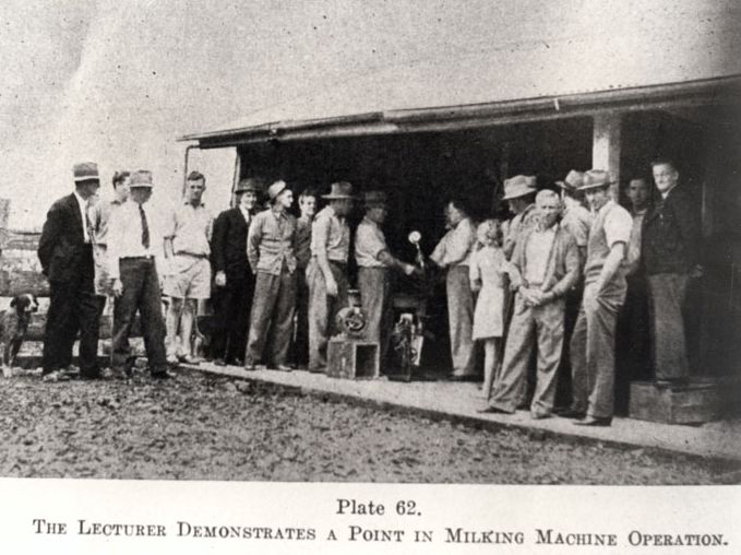 Milking Machine demonstration at Mt Mee, 1947