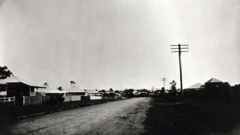Lower King Street Caboolture looking west from about William Street