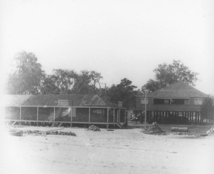 Shop and residence on the northern side of the jetty on Bribie Island