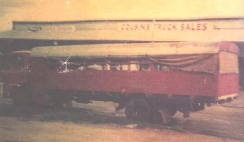 First bus in Toorbul owned and driven by Roy Bishop