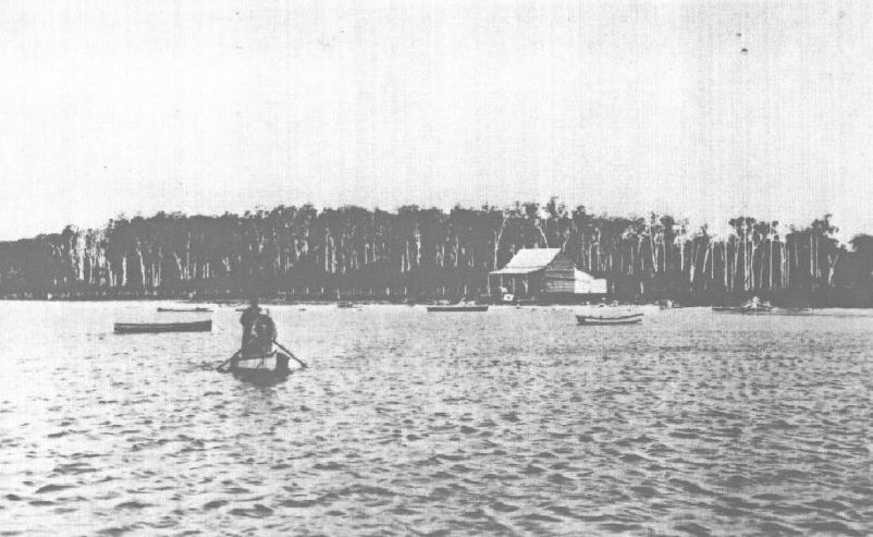 Clara Bishop's property on the foreshore at the southern end of Toorbul