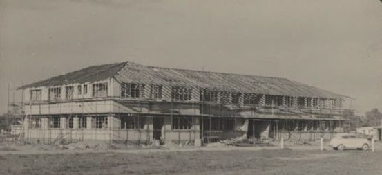 Administration Block construction with roofing trusses