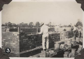Brick laying on the Administration Block