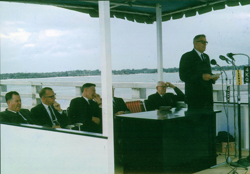 Official opening of the Bribie Island Bridge