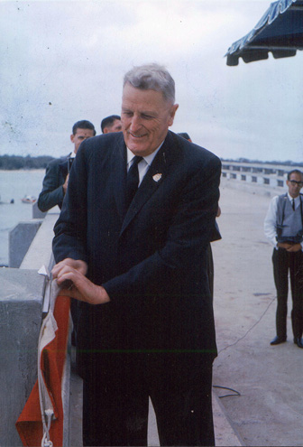 Official opening of the Bribie Island Bridge