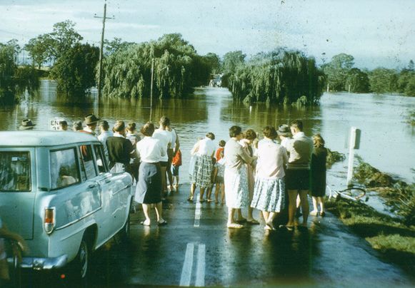 Caboolture River in flood on 7 March 1963