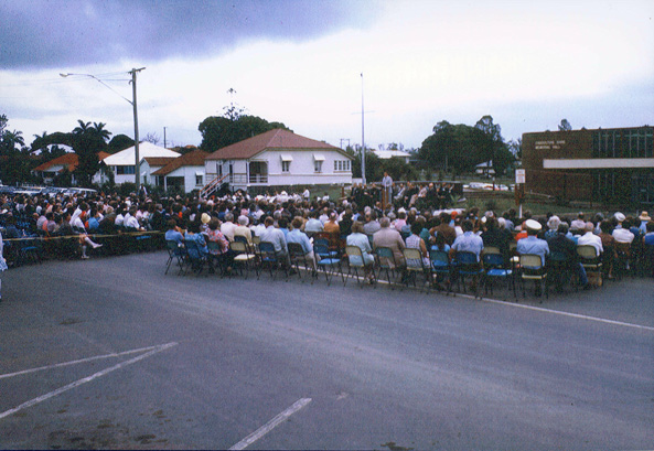 Official opening of the Caboolture Shire Memorial Hall in King Street Caboolture