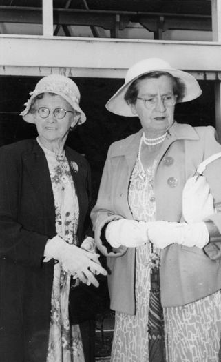 Miss E.E. Payne (left) and Miss Ruth Mewett (right)