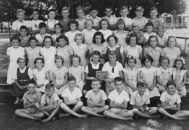 Caboolture Rural School in 1953 - Grade 5 pupils