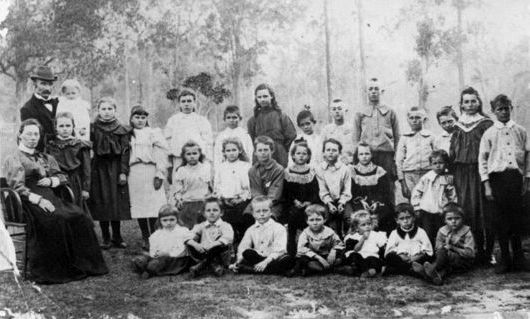Pupils of Camp Flat Provisional (Upper Caboolture) School