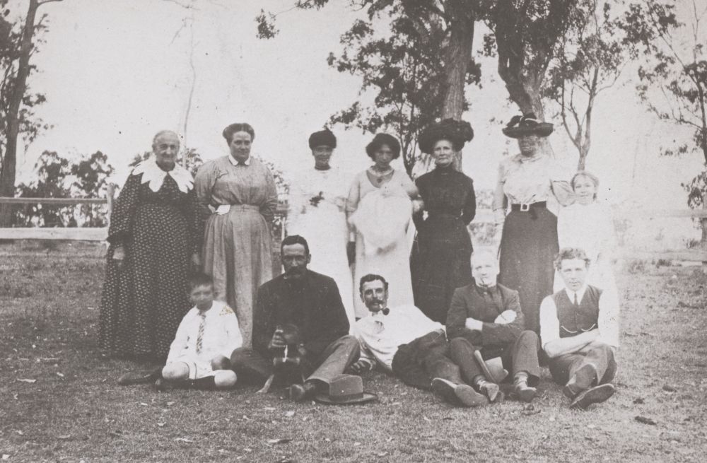 Group of early settlers of the Glass House Mountains area