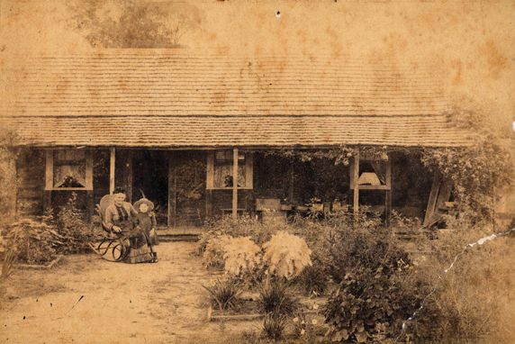 The home of David Edward Boustead in 1885