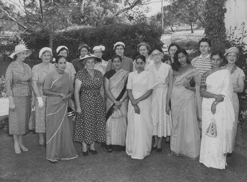 Mrs Esme Sampson and members of the Indian Embassy
