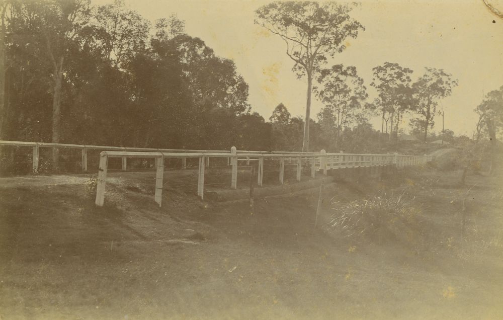 Sheepstation Creek Bridge at Morayfield, ca. pre 1920