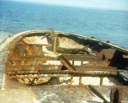 Stern section of the SS Cormorant