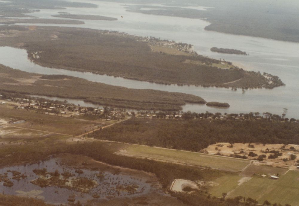 North view of Pumicestone Passage in 1983