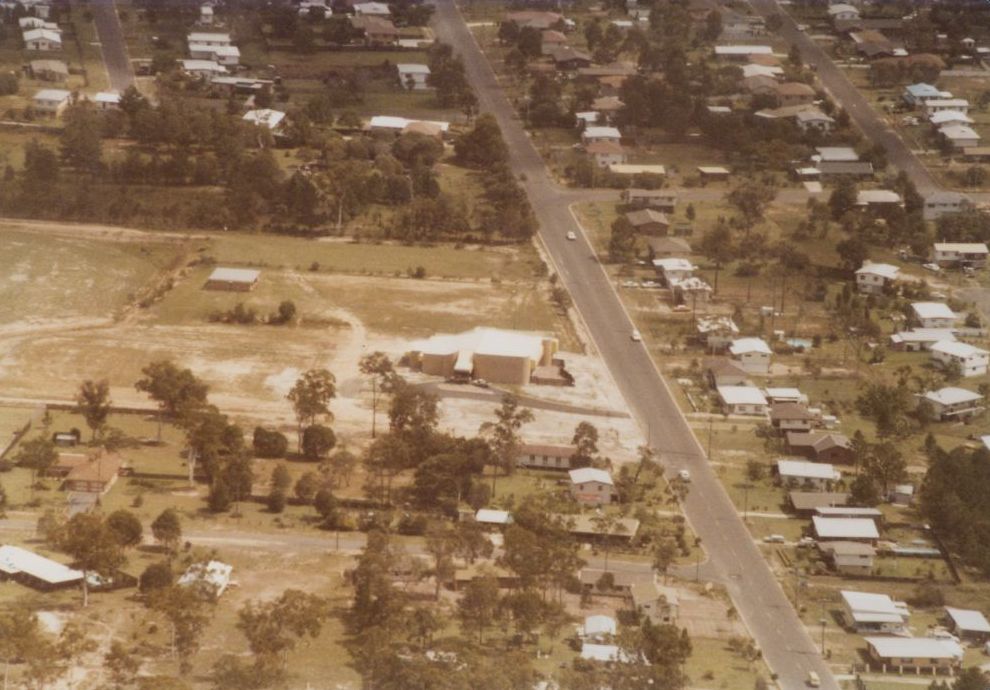 Aerial view of Station Road Burpengary