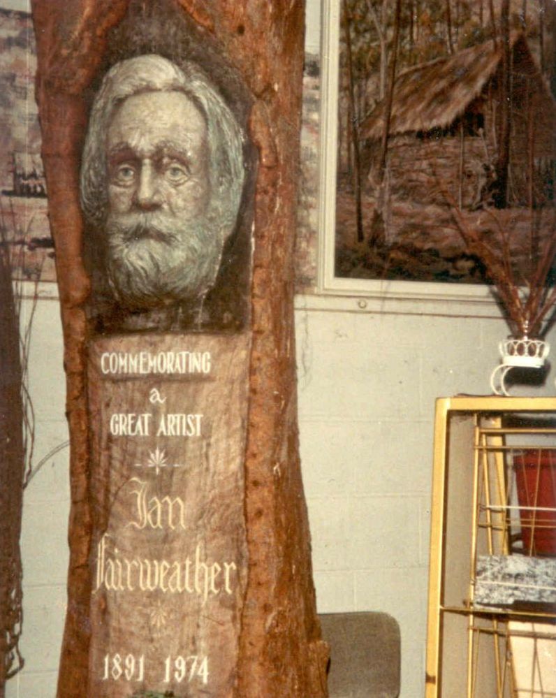 Carving of Ian Fairweather