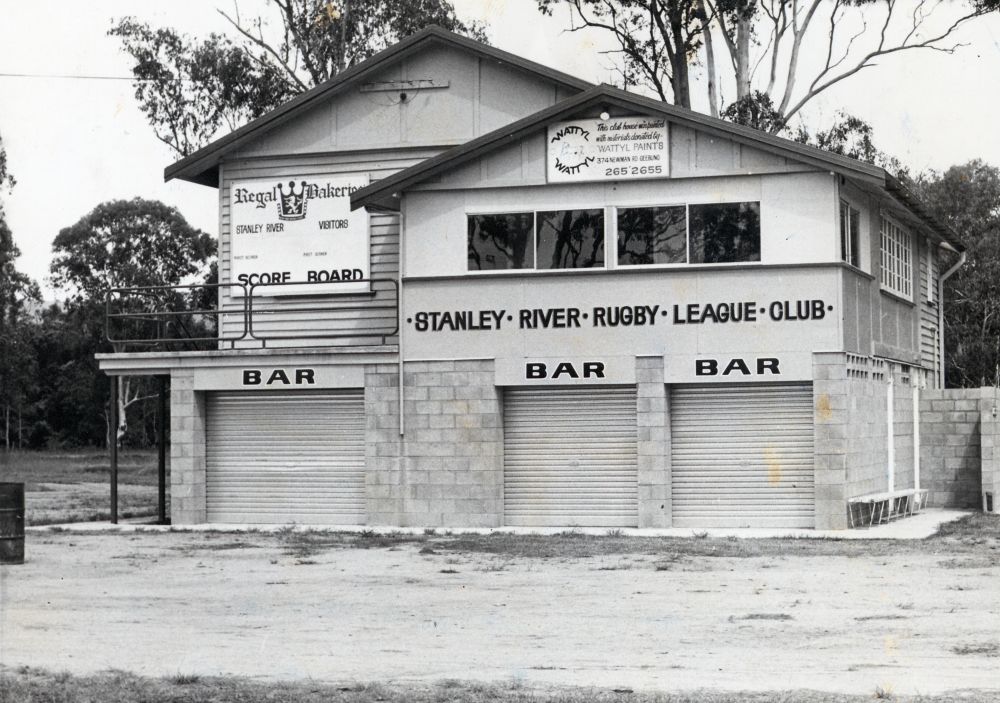 The Stanley River Rugby League Clubhouse in 1979