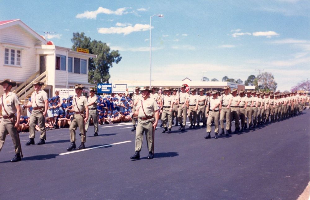 Parade as part of the official opening of the new Caboolture Shire Council Administration Building on 22 October 1987