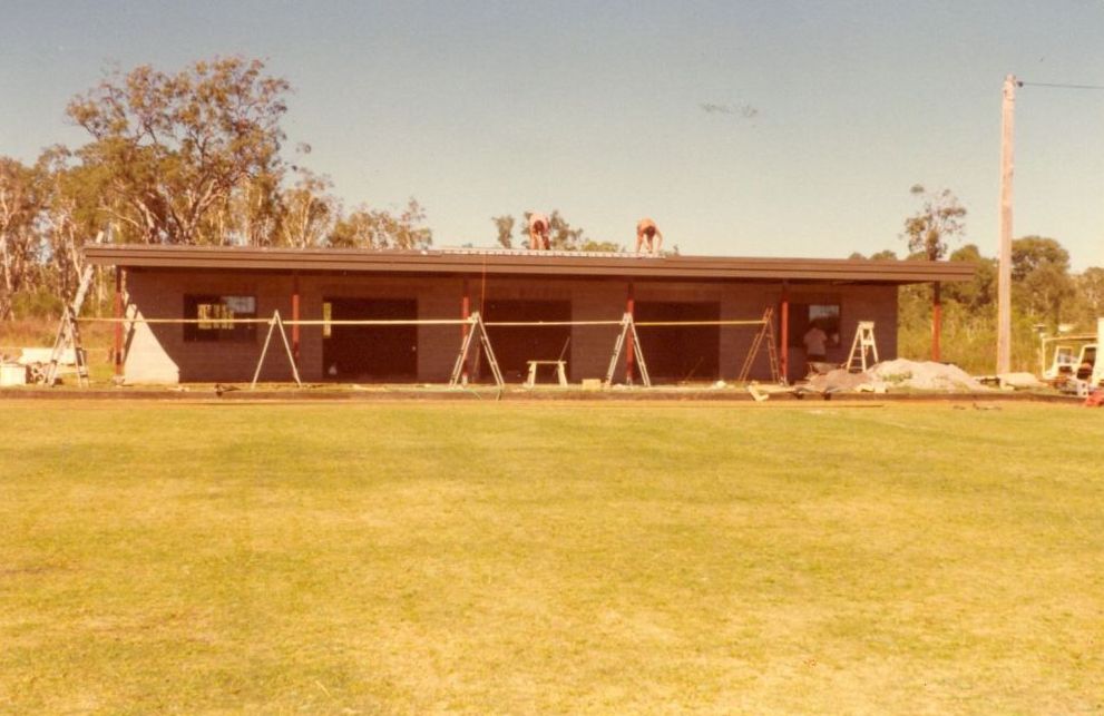 The Donnybrook Bowls Club building as it neared completion in July 1981