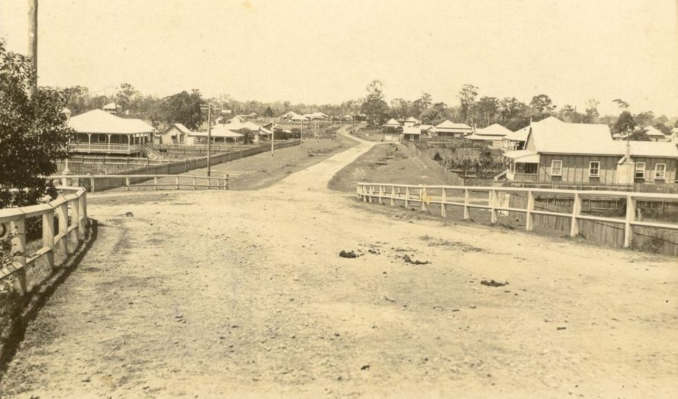 Wharf Road (now known as Lower King Street) Caboolture in 1925