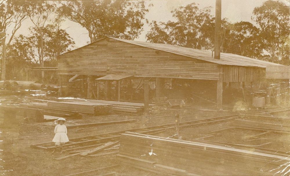 The old sawmill near the Overflow in the early 1900s
