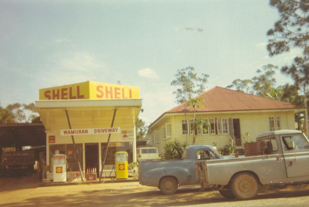 Shell Service Station at Wamuran in the early 1960s