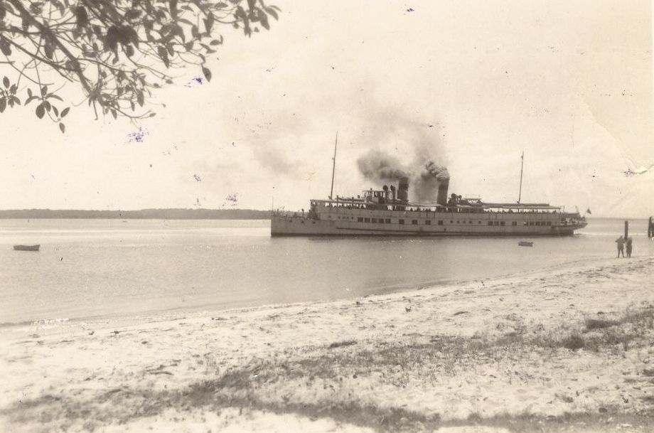 SS Koopa in Pumicestone Passage near the Bongaree Jetty in 1948